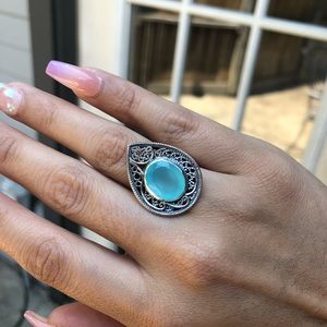 Aqua-Chalcedony-925 size 7
